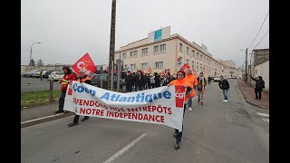 Saintes : Mobilisation des salariés de la Coop Atlantique , contre le plan de licenciements