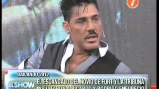 El novio de Fort por poco se va a las piñas en Showmatch