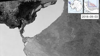 Iceberg A-68 out into the Weddell Sea