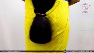 Long Hair Bottom Puff | South indian Hairstyle | Clip Pony with Bottom Puff