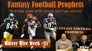 Waiver wire week 11 Fantasy Football 2017
