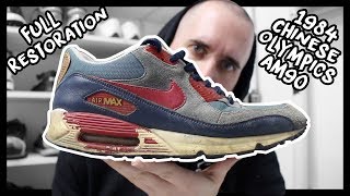 NIKE AIR MAX 90 "1984 CHINA OLYMPICS" FULL RESTORATION!