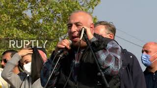 Georgia: Hundreds rally against former president Saakashvili outside Rustavi prison