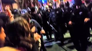 POLICE BRUTALITY @ UC Berkeley Student March 12/6/14