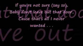 Corey Latif Williams - All I Never Wanted (with lyrics)