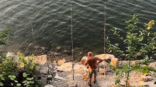 Блестящая Рыбалка в конце Лета на Простые снасти!!!