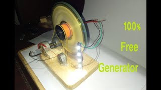 free 100% Real Energy | wheel power generator | free Electricity bank | DC motors dinamo | 2018