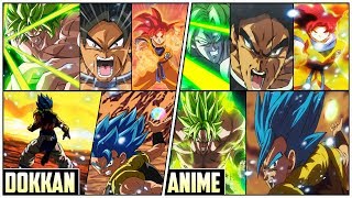 Dragon Ball Super Broly Movie DOKKAN VS ANIME Comparison
