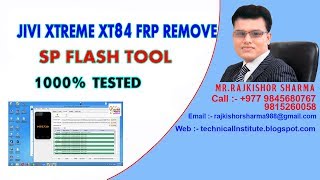 Jivi Xtreme XT84 Frp unlock by Sp Flash tool