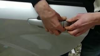 ЛАДА ВЕСТА снять ручку задней двери.