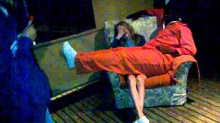 rilyish sitting on a skinny chick