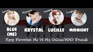 Kpop Favorites: Me VS My Online/MMD Friends