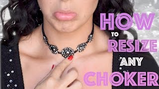 3 EASY steps to RESIZE any CHOKER!