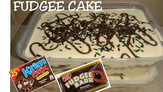 FUDGEE BARR ICE CREAM CAKE| EASY DESSERT RECIPE| NO BAKE |NEGOSYO RECIPE