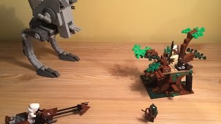 LEGO  STAR WARS 7956 + 7657 "BATTLE OF ENDOR" TIME LAPSE