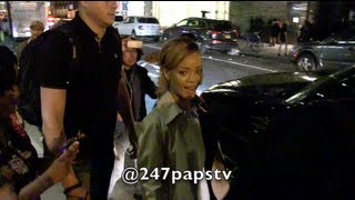 Rihanna Late Night working on New Music at NYC Studio (05-10-13)