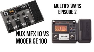 NUX MFX10 vs MOOER GE100