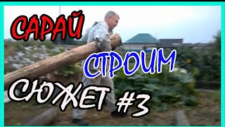 Сюжет №3// Строим свинарник// Столбы// Зауральское подворье