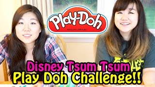 Disney Tsum Tsum Play Doh Challenge Surprise Egg Style with Jenny!!!