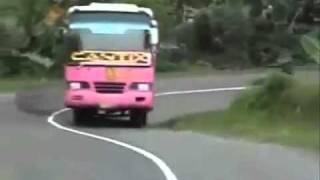 Bike Overtakes Bus Crashes, Fails
