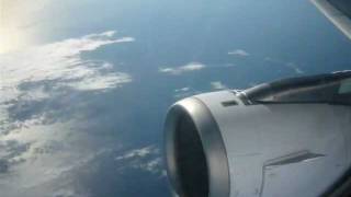 Vuelo crucero sobre el oceano Pacifico TACA TA571
