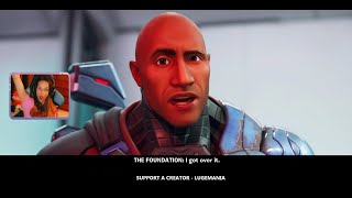 Fortnite The End of Chapter 2! WITH THE ROCK!!!!!!