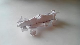Как сделать из бумаги машину (Origami Car)