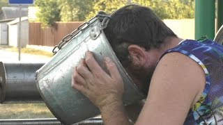 Поисковый магнит в колодце.Застряла голова в ведре