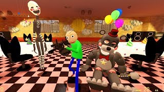 АНИМАТРОНИКИ ПРОТИВ БАЛДИ В ПИЦЦЕРИИ FNAF ► Garry's Mod