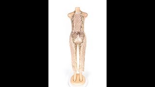 Fashion nightclub sequined jumpsuit sexy perspective jumpsuit Wholesale