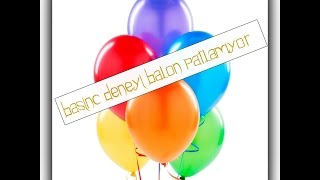 Balon Patlatma Basınç deneyi..! Çivi ile balon patlatma deneyi