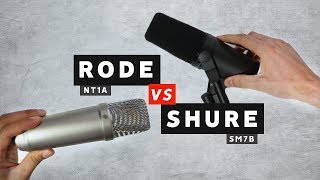 Mic Comparison: Shure SM7B vs Rode NT1A