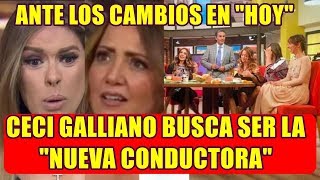 ANTE LOS CAMBIOS en "HOY" esta famosa LEVANTA LA MANO para ser la NUEVA CONDUCTORA