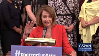 Rep. Nancy Pelosi (D-CA) on Rep. Joe Crowley (D-NY) Primary Loss (C-SPAN)