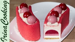 Муссовый МАЛИНОВЫЙ ТОРТ (форма Звезда Арены) | Mousse Raspberry Cake (KIT STELLA DEL CIRCO)