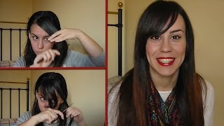 Cómo cortar el flequillo de lado ♥ Mejores ideas de Sara