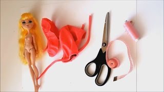 Одежда для кукол. Как сшить Платье для КУКЛЫ