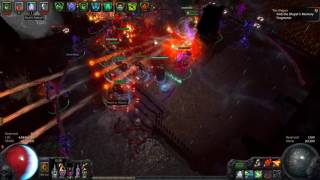 2.6 Path Of Exile - Rava's Baron Summoner - Twinned Torture Chamber Boss + Breach Gameplay