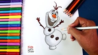 Cómo dibujar a OLAF de Frozen | How To Draw Olaf From Frozen