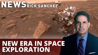What rover is probing on Mars in search of life