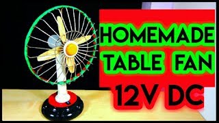 how to make a powerful rechargeable table fan //genius gear