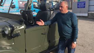 Тюнинг Уаз 69 .Обивка дверей, подлокотники, бар .