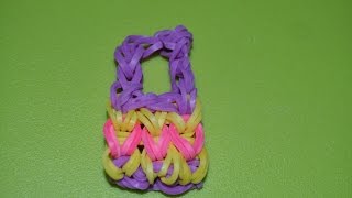 ❤Очень просто! Сумочка для Барби или МХ. Как плести сумку из резинок в видеоуроке №307❤