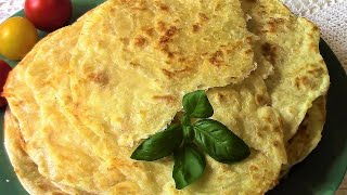 Катлама -  узбекские слоеные лепешки с сыром .