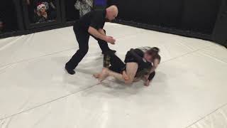 boy finish off a girl in Mixed wrestling