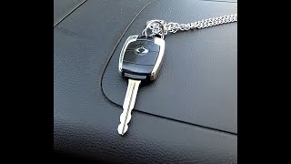 Замена батарейки на ключе SsangYong Action 2009 года