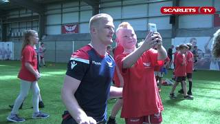 Players Meet the Scarlets Summer Camp Kids