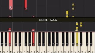 JENNIE (제니) - SOLO Piano Tutorial by JoyS piano