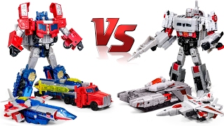 Transformers Titans Return Optimus Prime VS Megatron Truck Tank AirFighter Vehicle Robot Car Toys