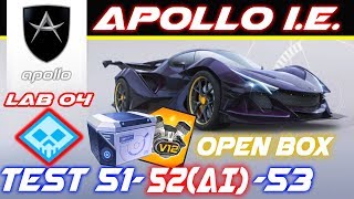 Asphalt 8 - R&D - Apollo I.E. - LAB 04 - Test 51-52 (AI)-53 + Open Box R&D